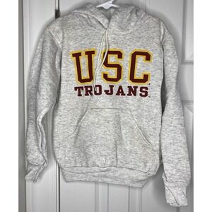 NCAA Youth USC Trojans‎ Vintage Hooded Sweatshirt Grey Size S 6-8 New  *read*